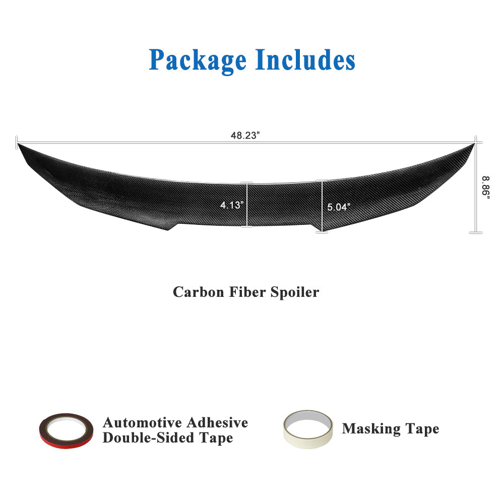 AeroBon CF Trunk Spoiler BMW 3 Series F30 / M3 F80 (2013-2018) H - additional detail view