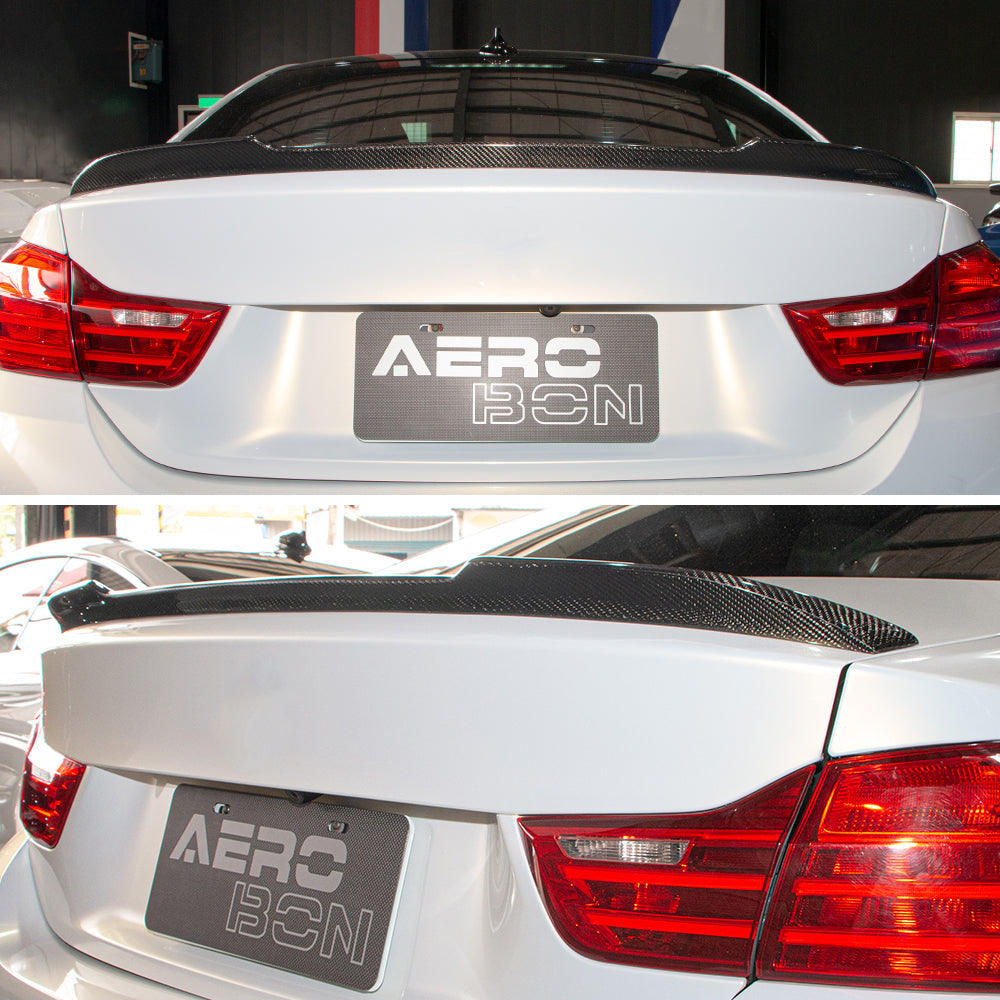 AeroBon Carbon Fiber Trunk Spoiler BMW 4 Series F32 (2013-2020) CS - installed on vehicle