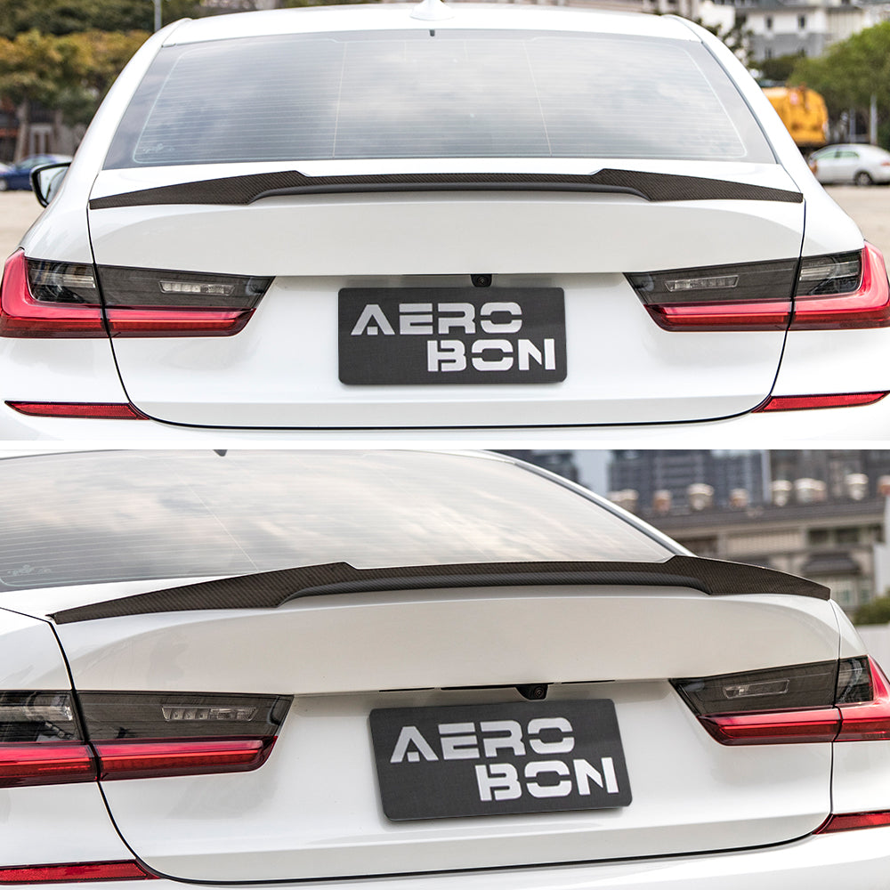 AeroBon CF Trunk Spoiler BMW 3 Series G20 / M3 G80 (2019-2026) MV - installed on vehicle