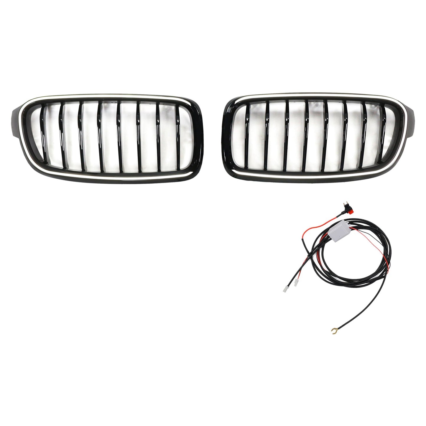 2012-2019 BMW 3 Series F30 F31 F35 Gloss Black Front Kidney Grille (51137263481)