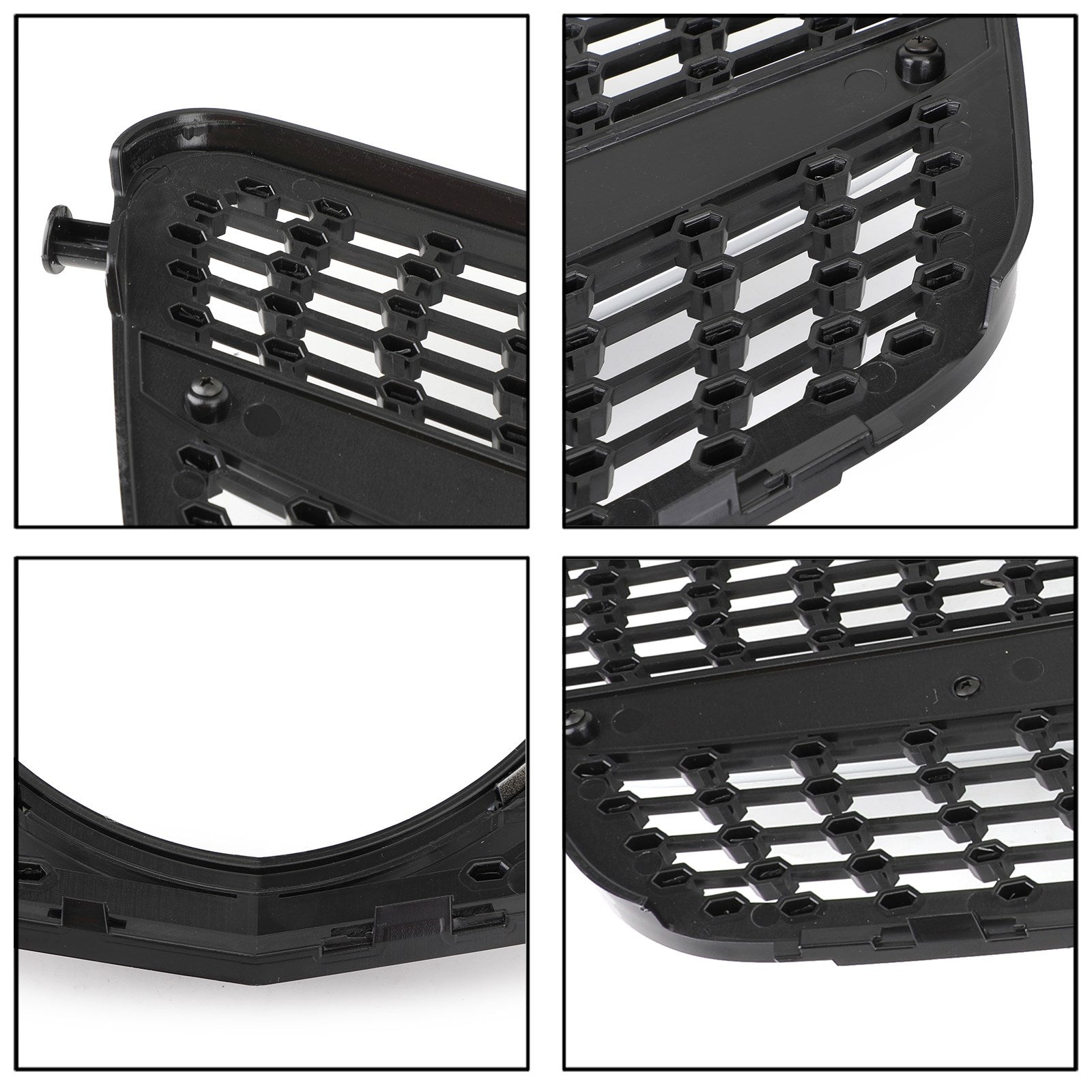 2008-2014 Mercedes-Benz C-Class W204 C180 C200 C300 Diamond Black Chrome Front Grille