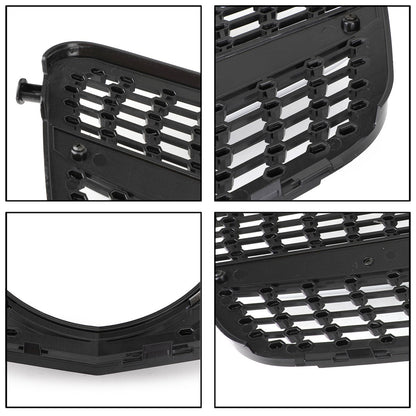 2008-2014 Mercedes-Benz C-Class W204 C180 C200 C300 Diamond Black Chrome Front Grille