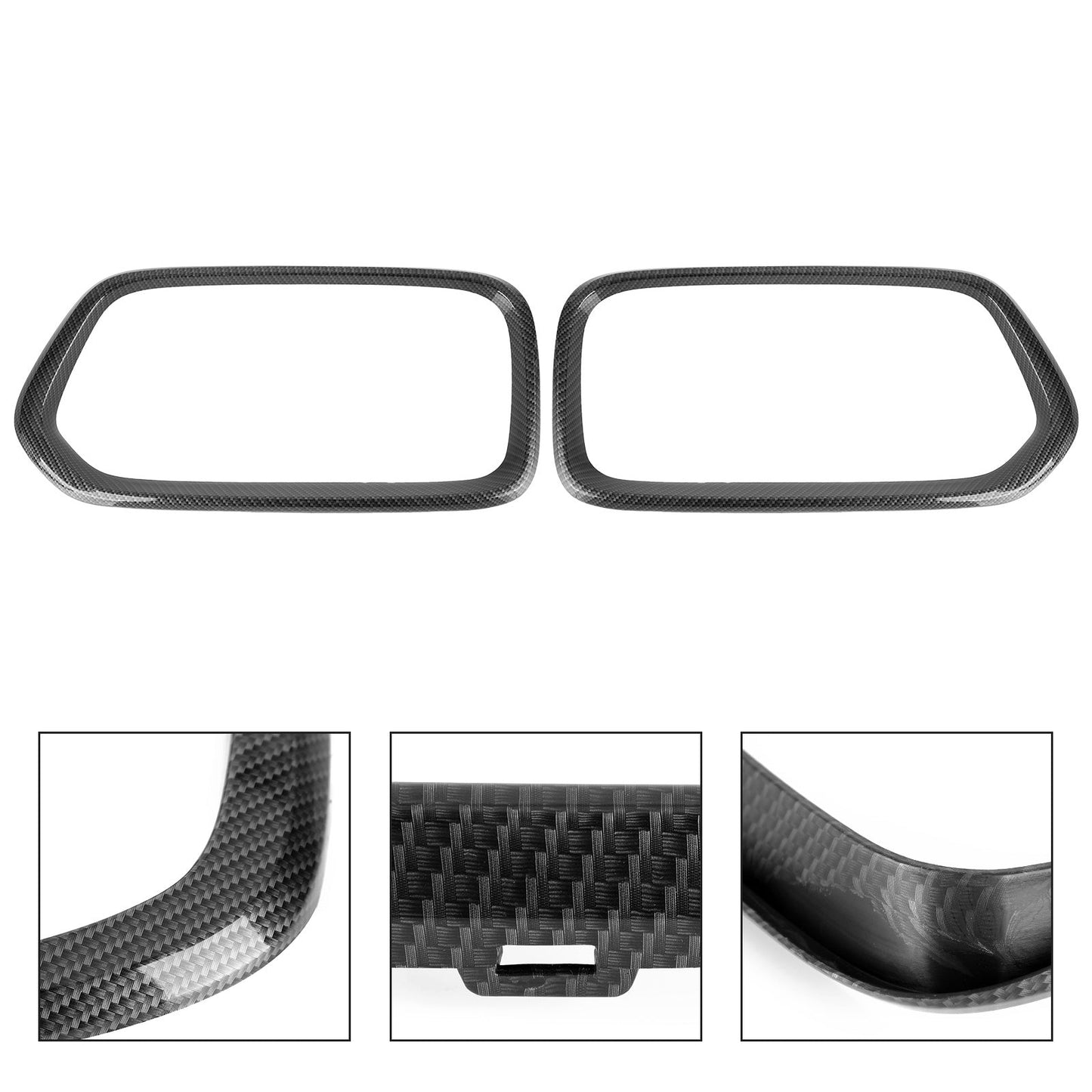 2018-2021 BMW X2 F39 Carbon Fiber Front Bumper Grill Frame Cover Trim