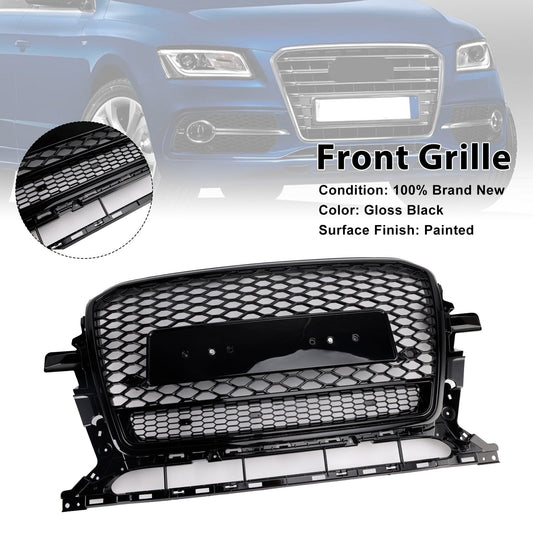 2013-2017 Audi Q5 Gloss Black Front Honeycomb Bumper Grille