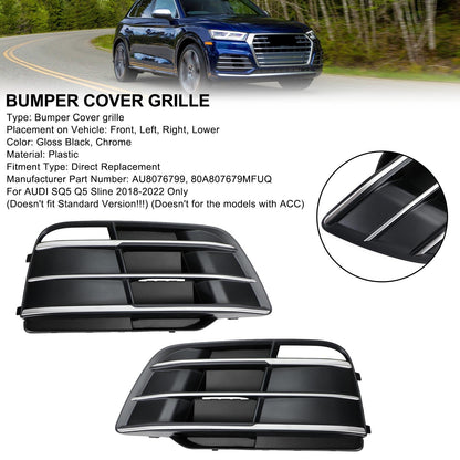 2018-2022 Audi SQ5 Q5 S-Line Front Bumper Grille (80A807679MRU6 / AU8076799)