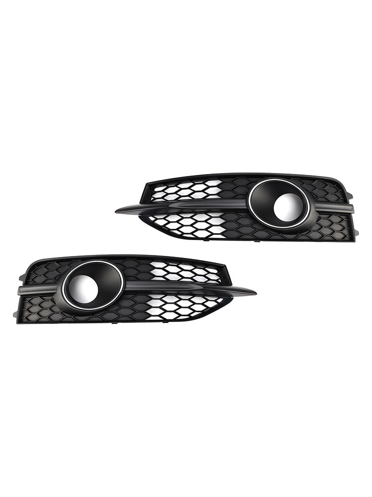 2012-2015 Audi A7 S-Line S7 Black Front Bumper Fog Light Grille Cover