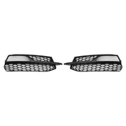 2013-2016 Audi A3 S-Line Front Lower Bumper Fog Light Cover Grille — Pair (8V3807681G / 8V3807682G)