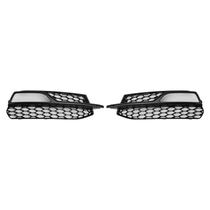 2013-2016 Audi A3 S-Line Front Lower Bumper Fog Light Cover Grille — Pair (8V3807681G / 8V3807682G)