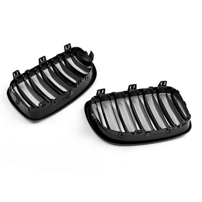 2008-2011 BMW E82 Coupe Gloss Black Front Kidney Grille