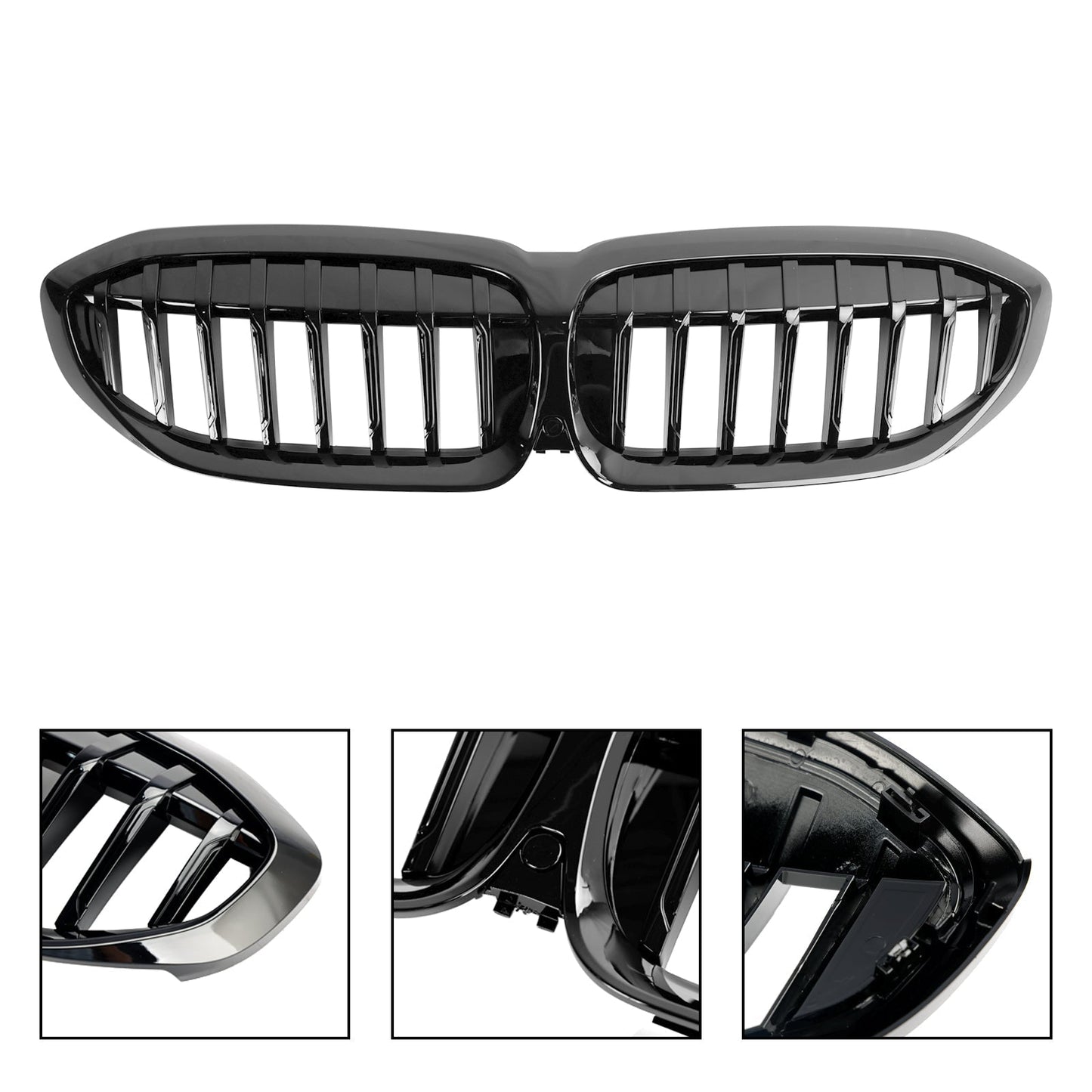 2019-2022 BMW 3 Series G20 G28 Gloss Black Front Kidney Grille (51138072085)