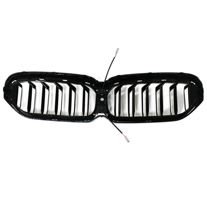 2021-2024 BMW 5 Series G30 G31 G38 Double Slat Gloss Black Front Kidney Grille