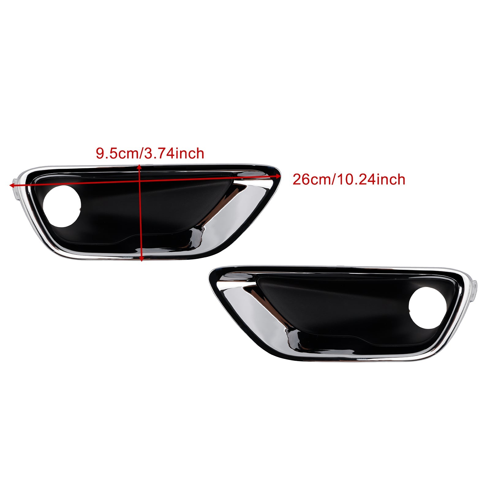 2016-2020 Jeep Grand Cherokee Front Fog Light Lamp Bezel — Pair (68261711AA)