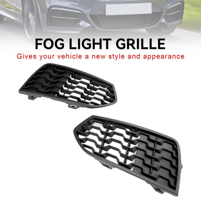 2012-2017 BMW 2 Series F22 M Sport Front Bumper Fog Light Grille — Pair (51118056797 / 51118056798)
