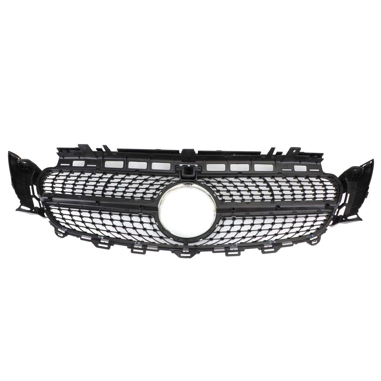 2017-2019 Mercedes-Benz E-Class W213 E200 E250 E300 Diamond Silver Border Front Grille