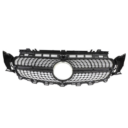 2017-2019 Mercedes-Benz E-Class W213 E200 E250 E300 Diamond Silver Border Front Grille