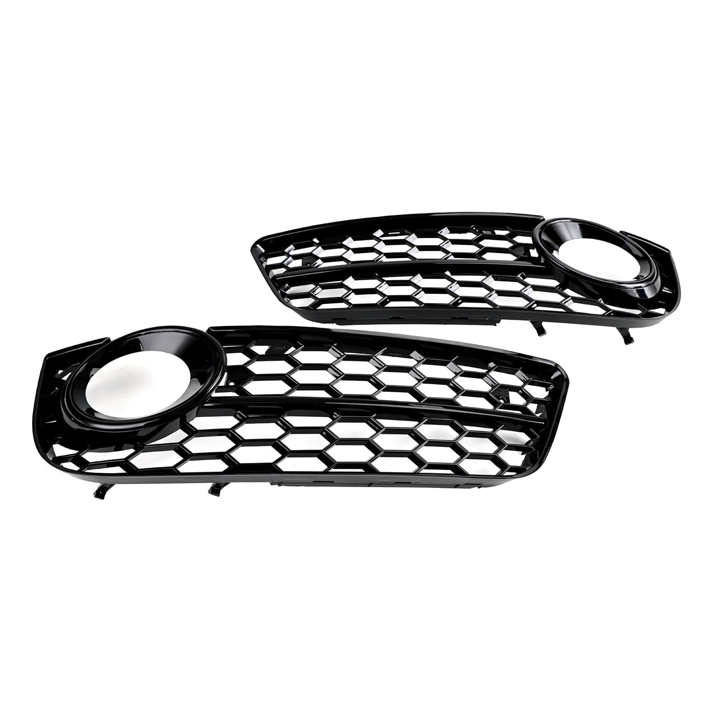 2007-2011 Audi A5 Standard Style Honeycomb Front Fog Lamp Cover Grill — Pair (1522024)