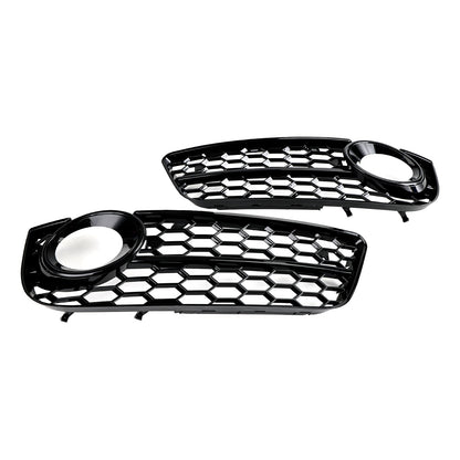 2007-2011 Audi A5 Standard Style Honeycomb Front Fog Lamp Cover Grill — Pair (1522024)