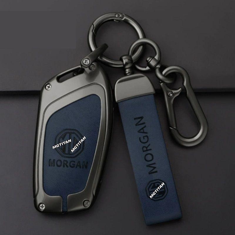 MG Car Key Cover, Zinc Alloy and Silicone Chain Case