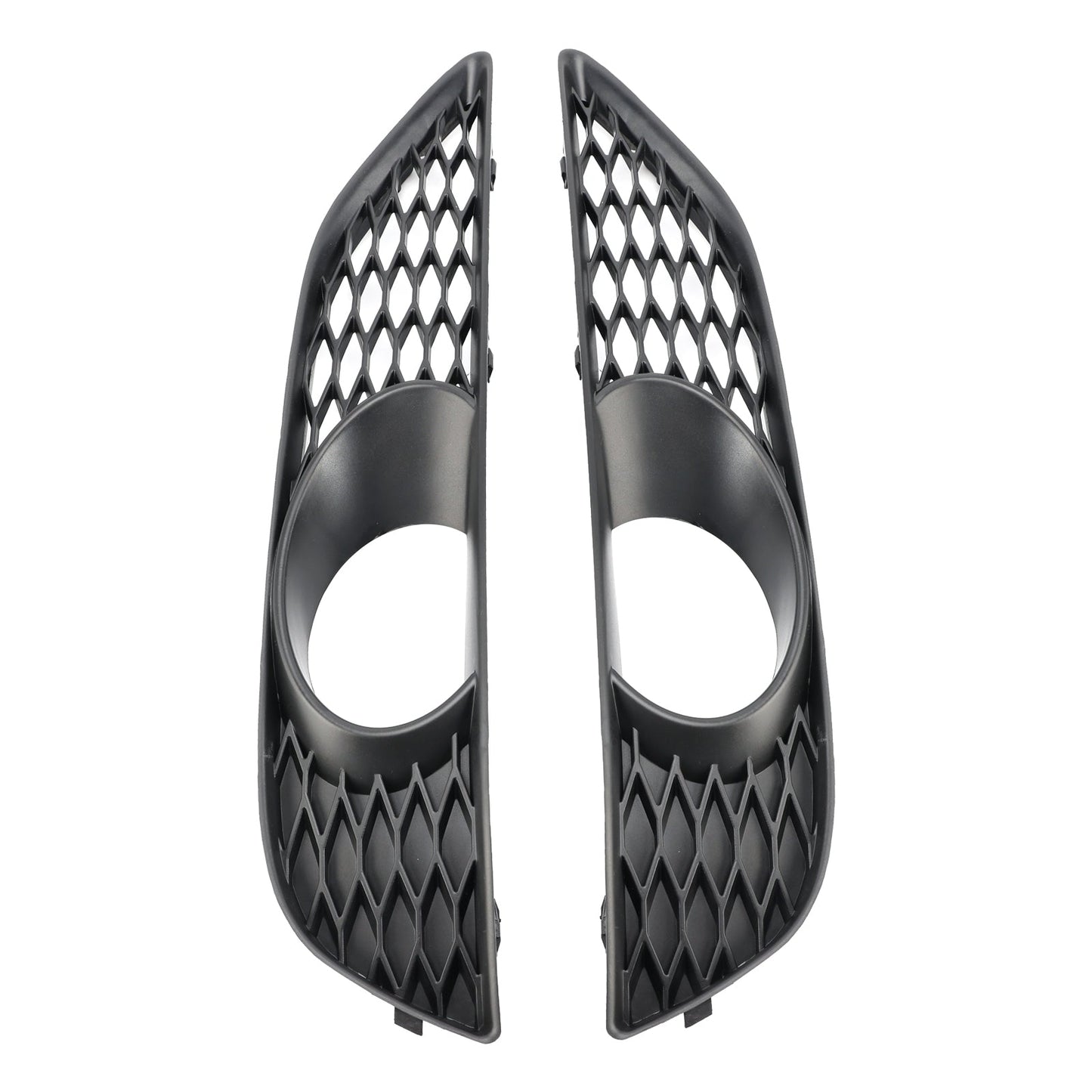 2010-2015 Audi Q7 Front Bumper Fog Light Grill Lamp Cover — Pair (4L0807675C / 4L0807676C)