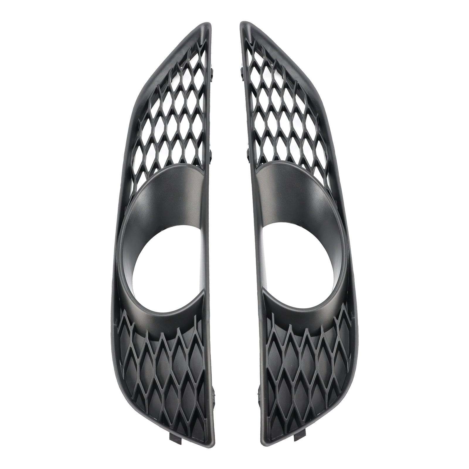 2010-2015 Audi Q7 Front Bumper Fog Light Grill Lamp Cover — Pair (4L0807675C / 4L0807676C)