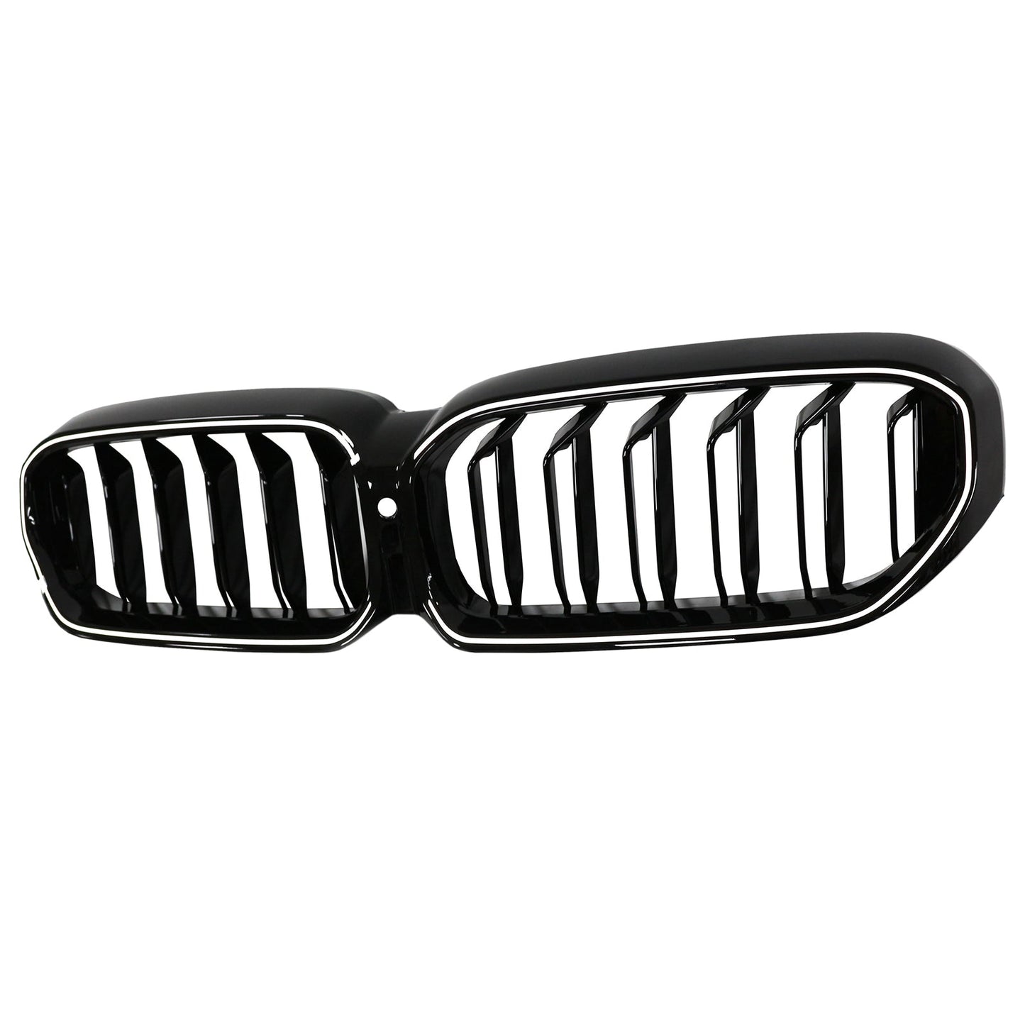 2021-2024 BMW 5 Series G30 G31 G38 Double Slat Gloss Black Front Kidney Grille