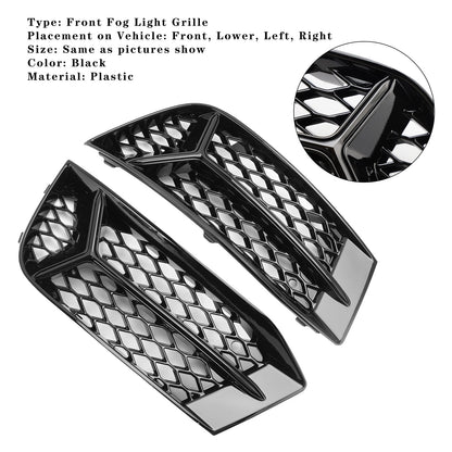 2017-2020 Audi A3 Front Bumper Grill Fog Light Cover Lamp Frame Trim