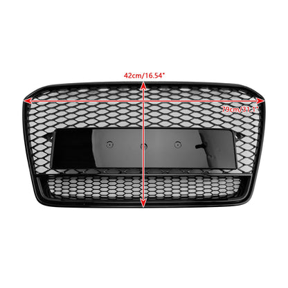 2013-2016 Audi A5 S5 B8.5 RS5 Style Honeycomb Front Bumper Grille (Black)