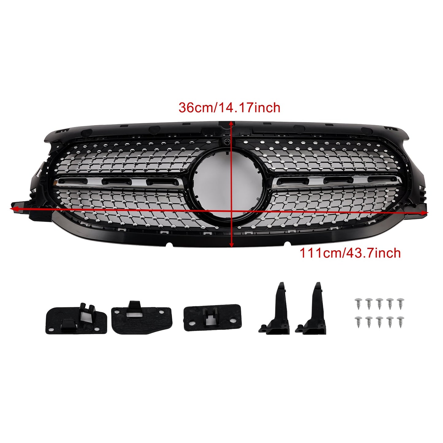 2020-2023 Mercedes-Benz GLA-Class H247 GLA200 GLA250 Diamond Front Grille