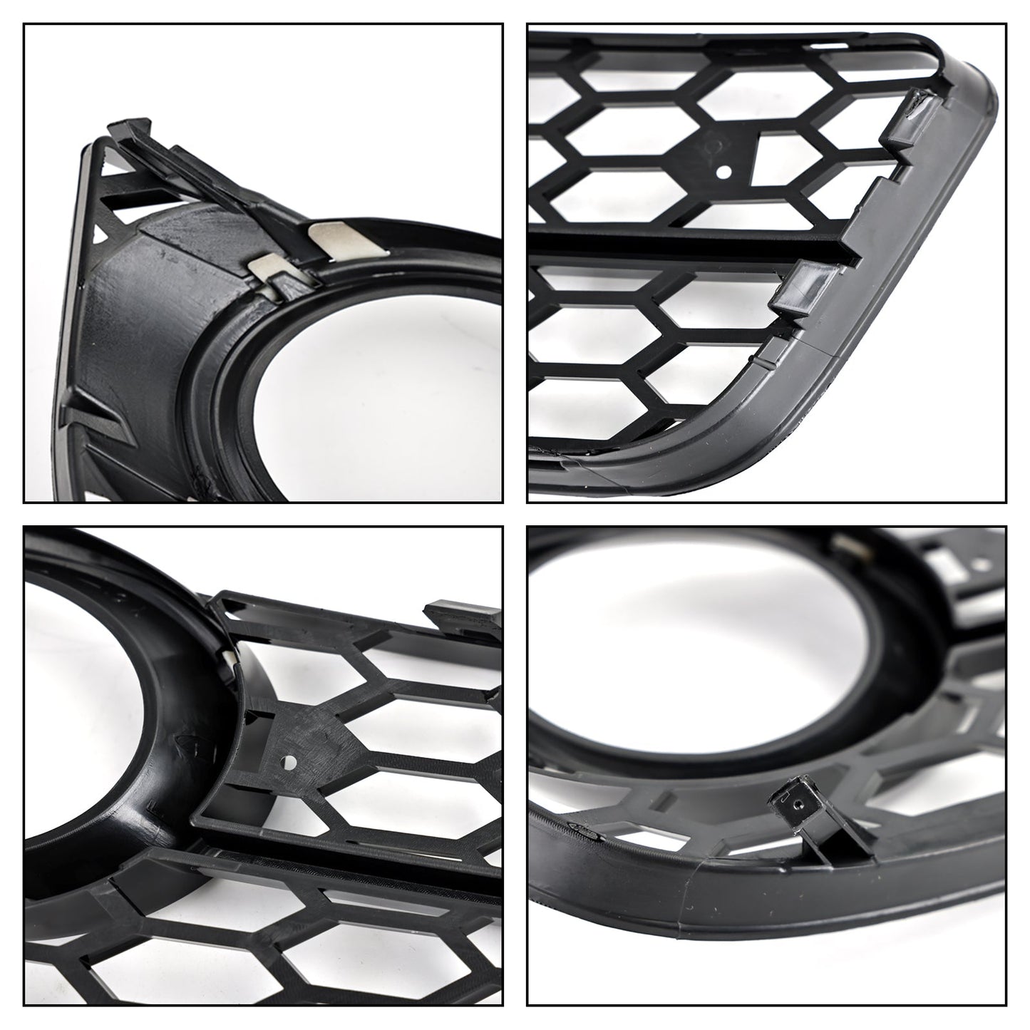 2007-2011 Audi A5 Standard Style Honeycomb Front Fog Lamp Cover Grill — Pair (1522024)