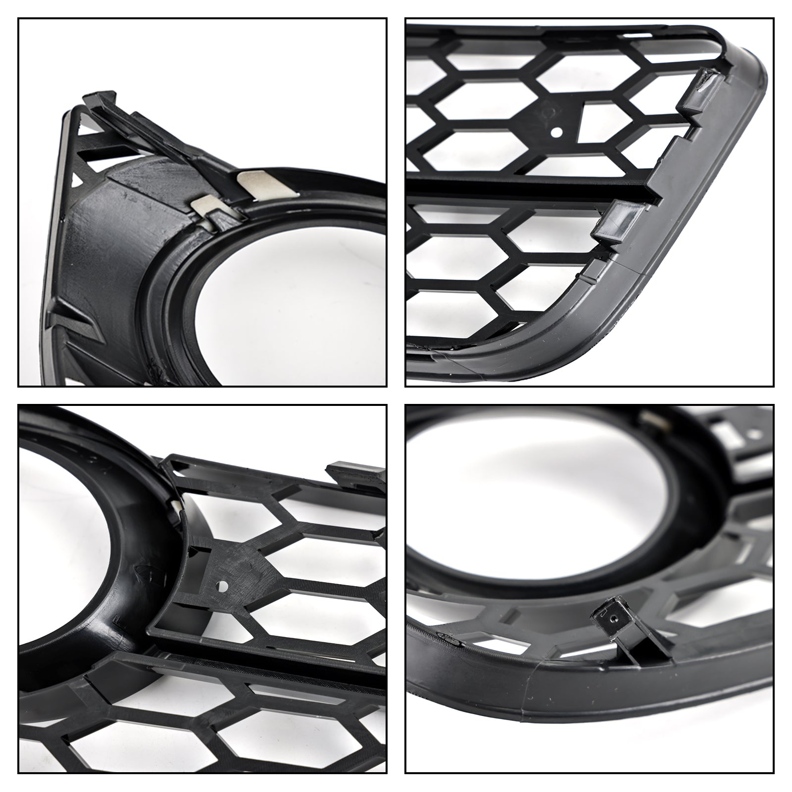 2007-2011 Audi A5 Standard Style Honeycomb Front Fog Lamp Cover Grill — Pair (1522024)