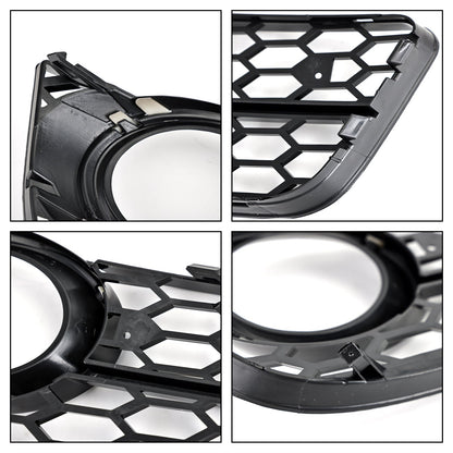 2007-2011 Audi A5 Standard Style Honeycomb Front Fog Lamp Cover Grill — Pair (1522024)