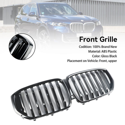 2024+ BMW X5 G05 LCI Gloss Black Front Bumper Kidney Grille
