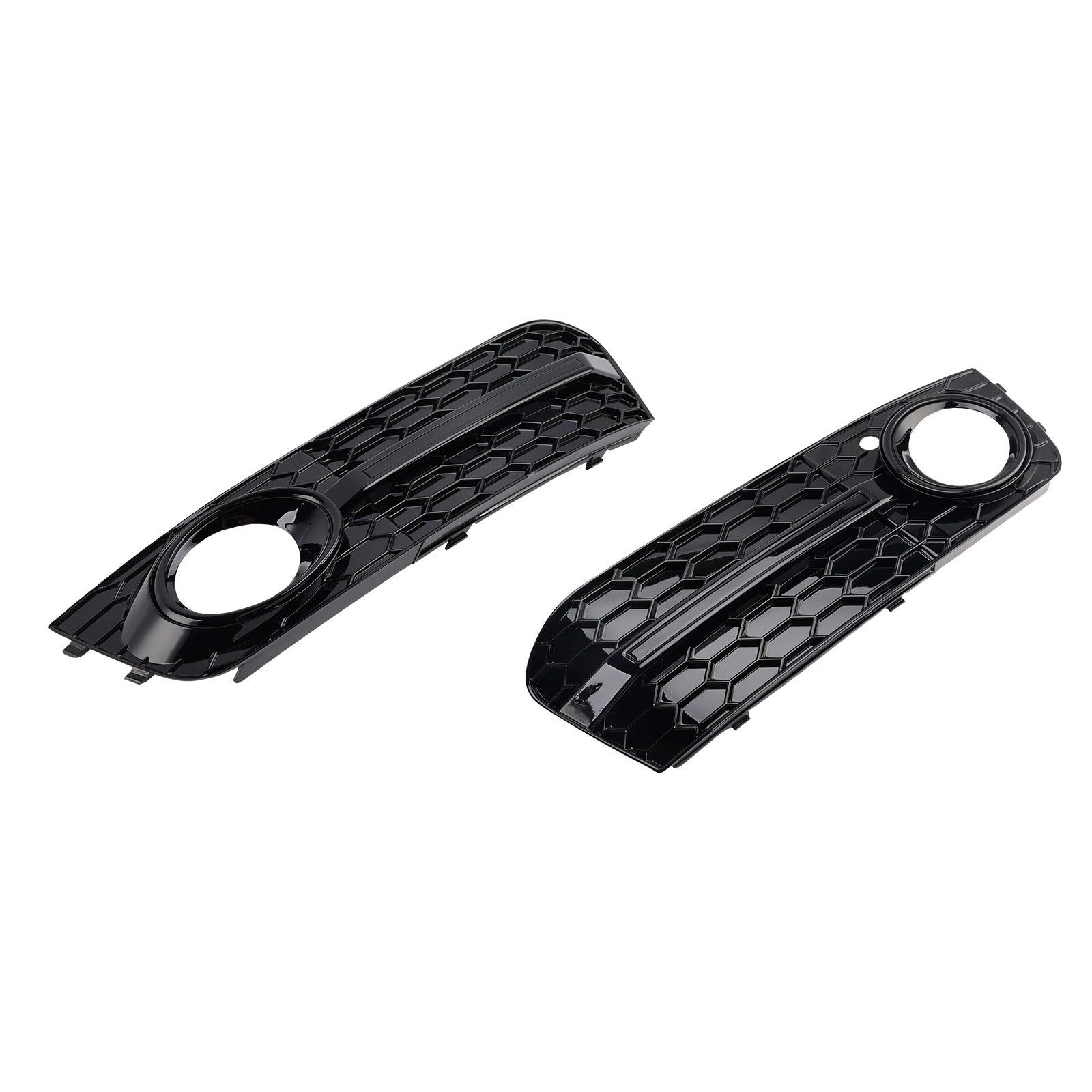 2009-2012 Audi A4 B8 Front Honeycomb Fog Light Grill — Pair (8KD807681)