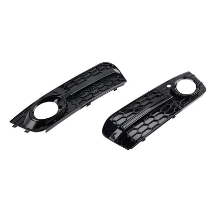 2009-2012 Audi A4 B8 Front Honeycomb Fog Light Grill — Pair (8KD807681)
