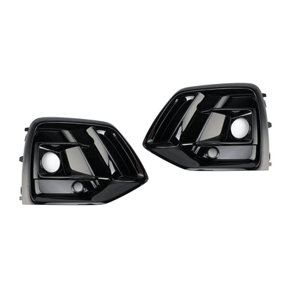 2021-2025 Audi Q5 SQ5 S-Line Black Front Fog Lamp Grille Cover