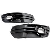 2009-2012 Audi Q5 Standard Front Bumper Fog Light Lamp Cover Trim — Pair (8R0807681A / 8R0807682A)