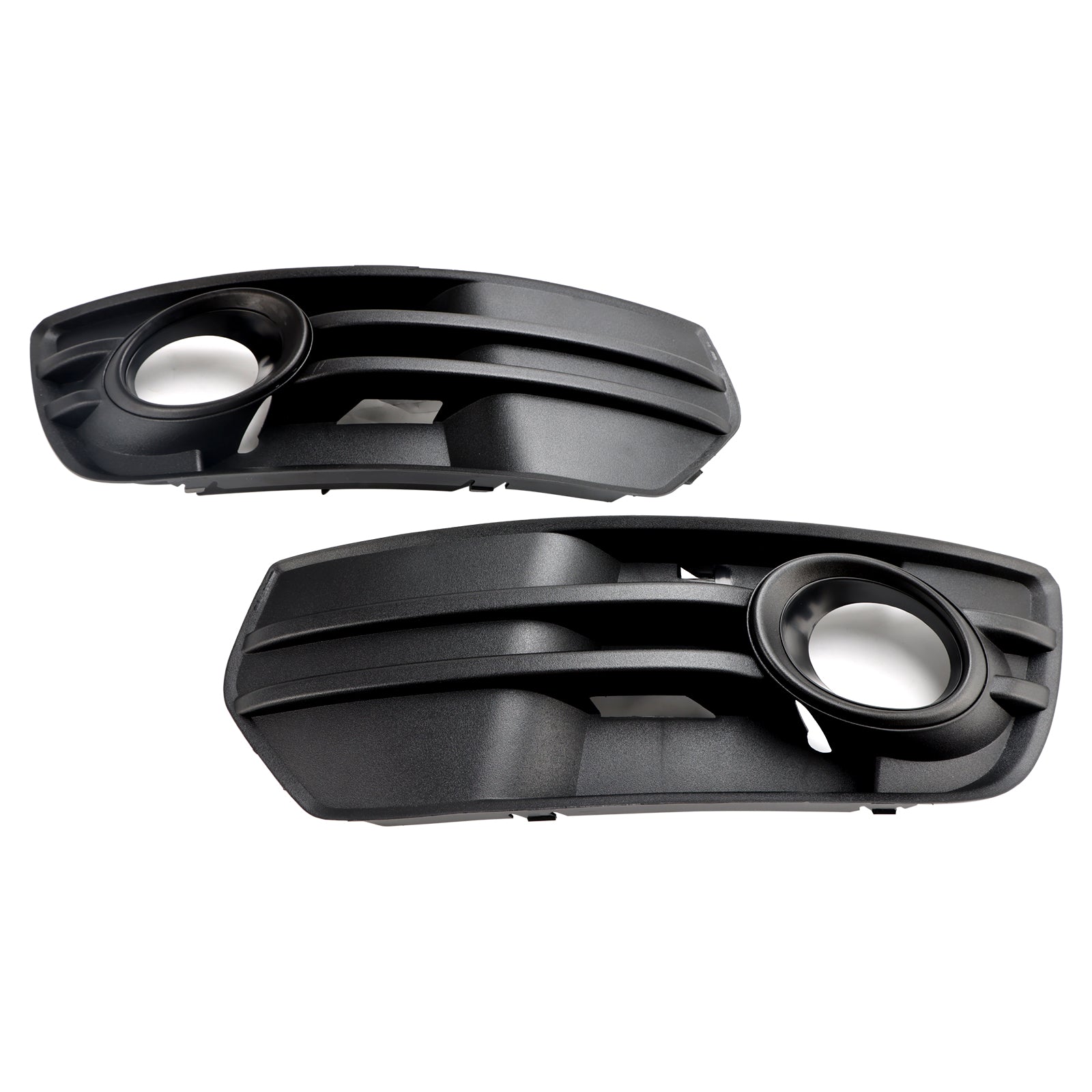 2009-2012 Audi Q5 Standard Front Bumper Fog Light Lamp Cover Trim — Pair (8R0807681A / 8R0807682A)