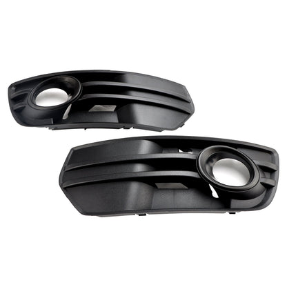 2009-2012 Audi Q5 Standard Front Bumper Fog Light Lamp Cover Trim — Pair (8R0807681A / 8R0807682A)