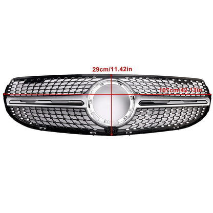2020-2022 Mercedes-Benz GLC-Class X253 GLC250 GLC300 Diamond Front Bumper Grille