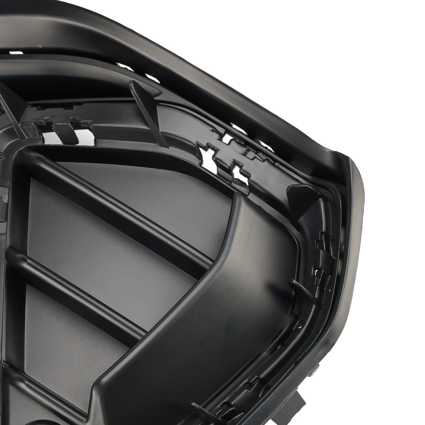 2019-2022 Audi Q3 S-Line Gloss Black Front Bumper Grille Cover — Pair