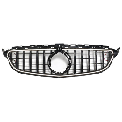 2015-2021 Mercedes-Benz C-Class W205 C200 C250 C300 C350 Black Front Bumper Grille with LED