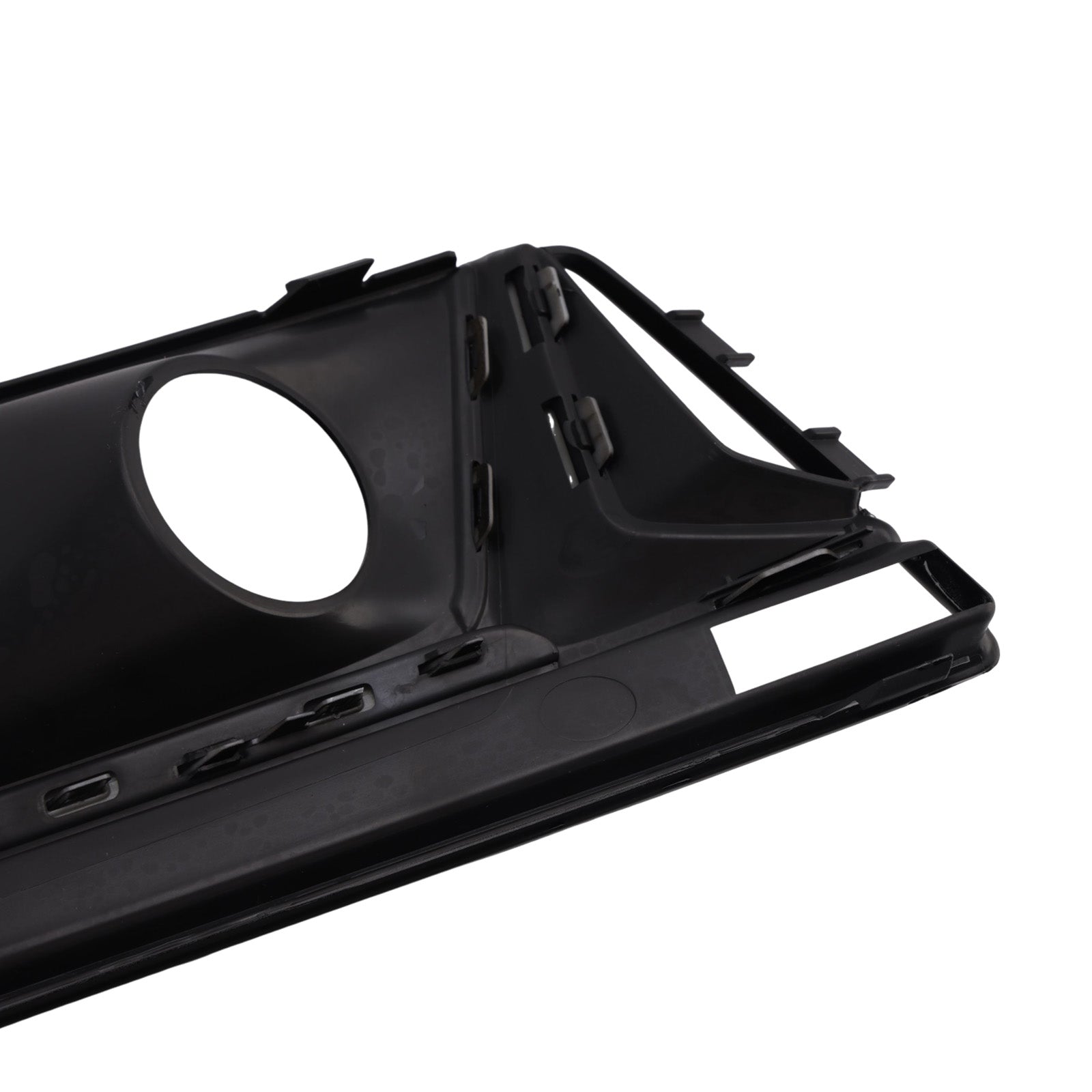 2016-2019 Audi A4 B9 S4 Black Front Bumper Fog Light Grille — Pair