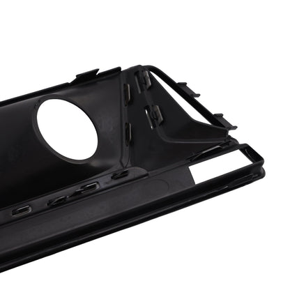 2016-2019 Audi A4 B9 S4 Black Front Bumper Fog Light Grille — Pair