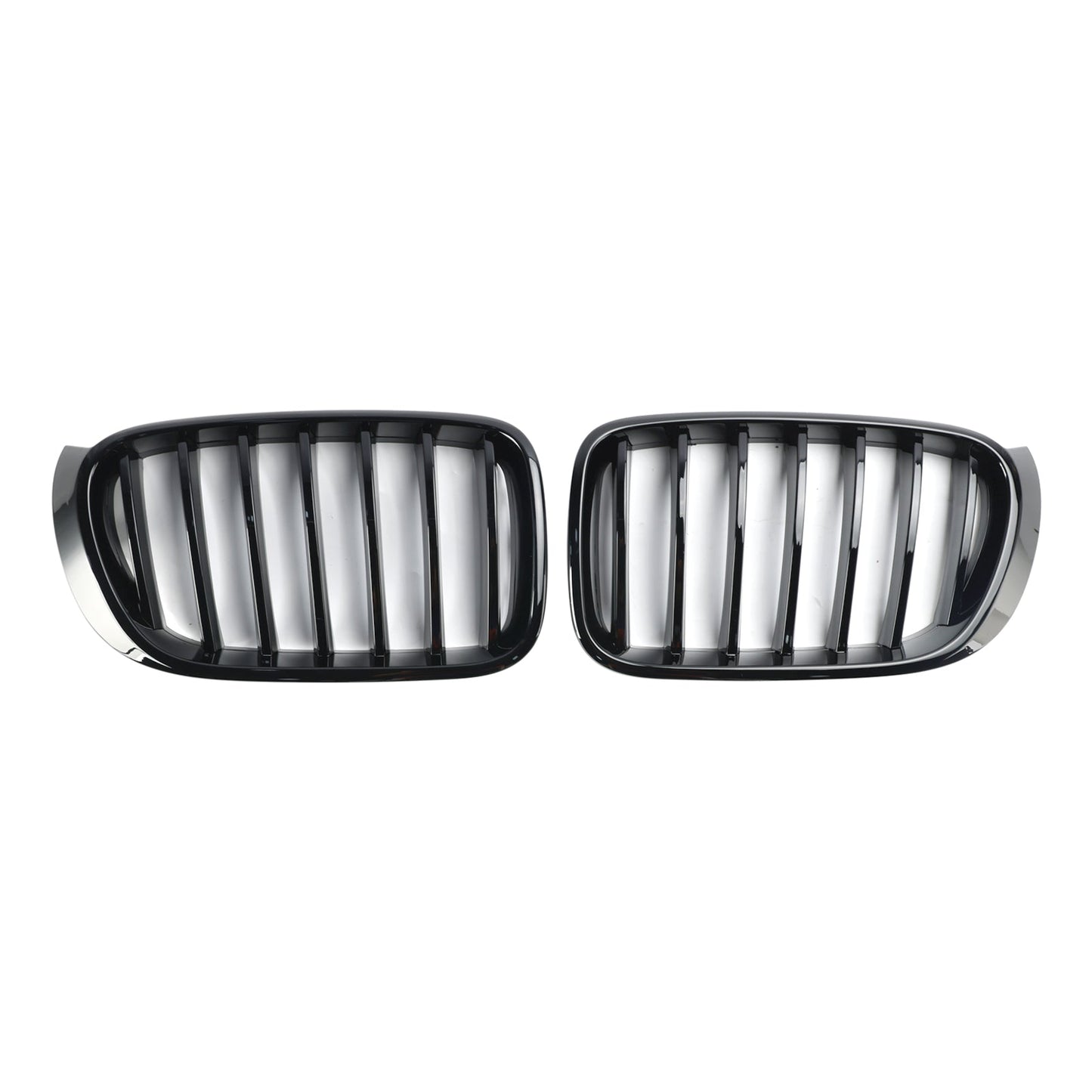2014-2017 BMW X4 F26 Facelift Gloss Black Front Bumper Kidney Grille
