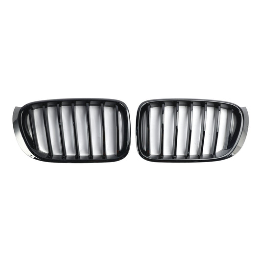 2014-2017 BMW X3 F25 Facelift Gloss Black Front Bumper Kidney Grille