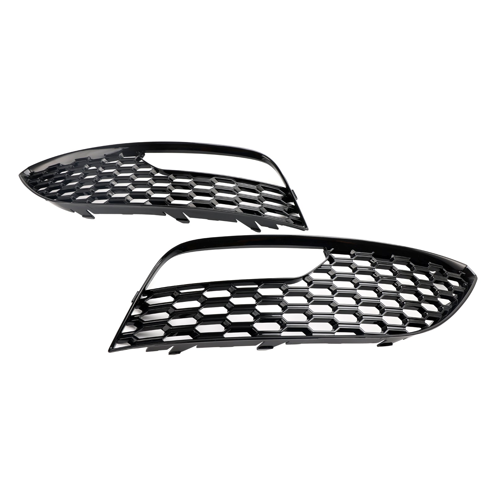 2012-2016 Audi A3 S3 Standard Version Front Bumper Fog Light Surround Cover Grille — Pair (8V3807681 / 8V3807682)