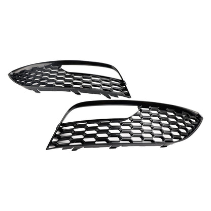 2012-2016 Audi A3 S3 Standard Version Front Bumper Fog Light Surround Cover Grille — Pair (8V3807681 / 8V3807682)