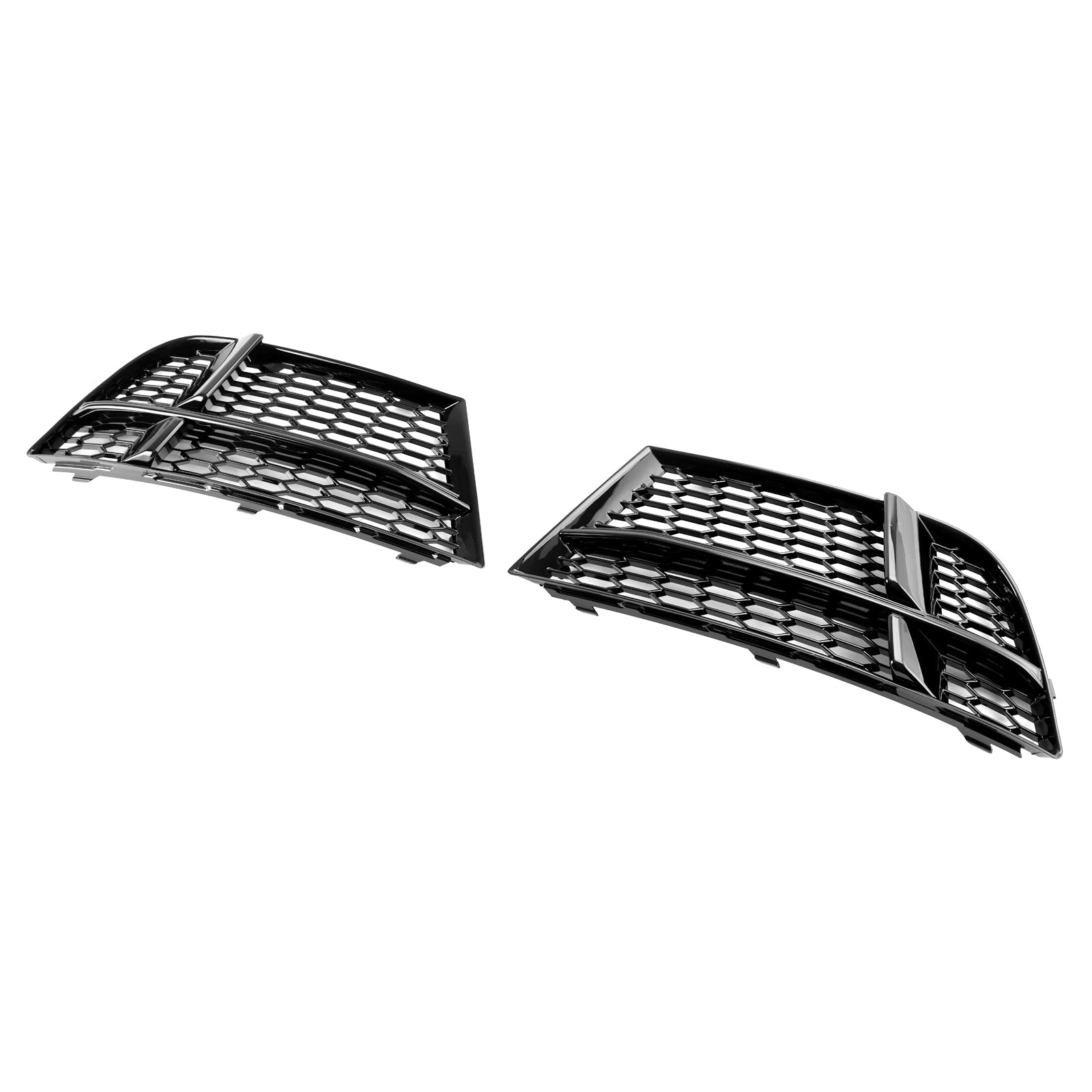 2016-2020 Audi A3 8V S-Line Front Fog Light Cover Bezel Grille — Pair (8V3807681AE / 8V3807682Q)
