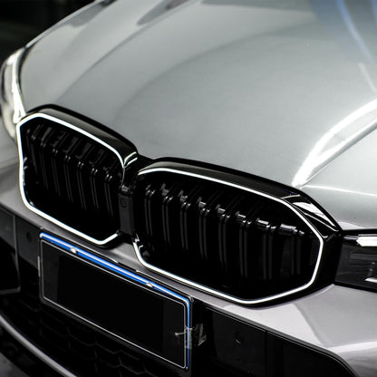 2023-2024 BMW 3 Series G20 G21 G28 Gloss Black Front Kidney Grille Mesh