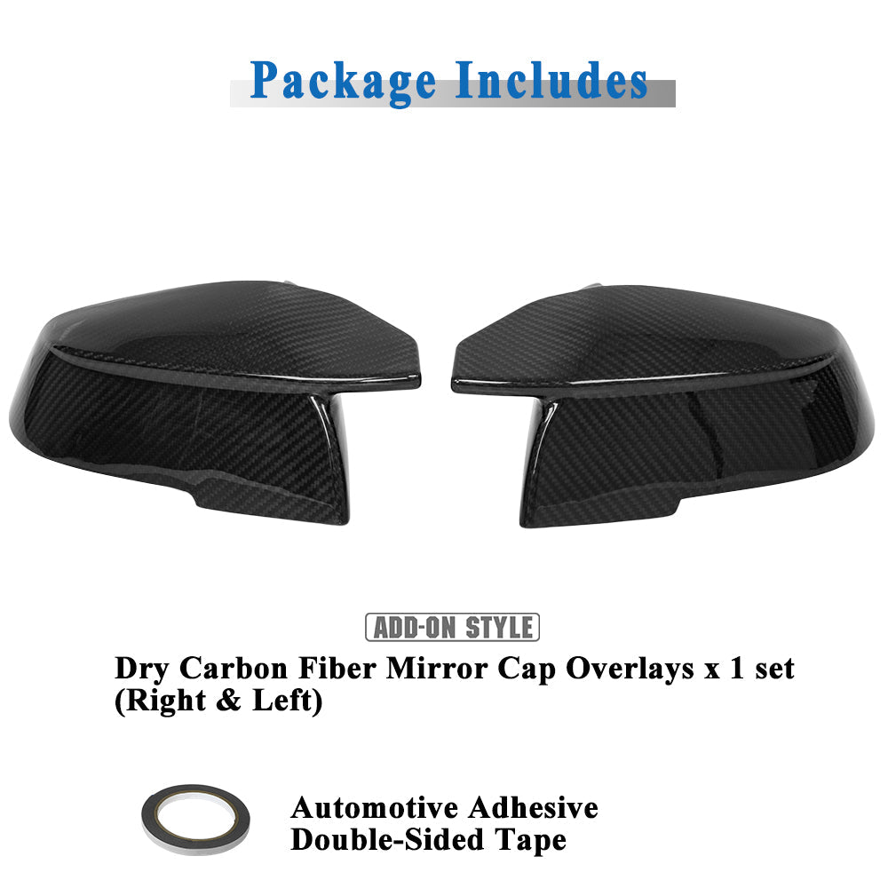 AeroBon CF Mirror Cap Overlays BMW 3 Series F30 (2013-2018) - product detail view